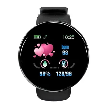 

Hot Smart Watch Heart Rate Monitor Blood Pressure Smartwatch Watch Waterproof Sport Fitness Tracker Watch D18 Reloj inteligente