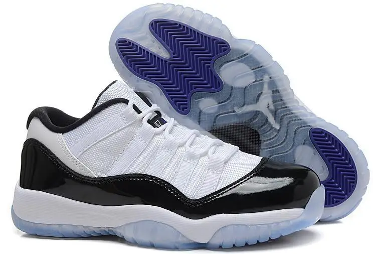 16 Оригиналы JORDAN ретро 11 мужские баскетбольные кроссовки jordan Белый Черный Bred aj11 Высокая спортивная обувь для улицы - Цвет: 16