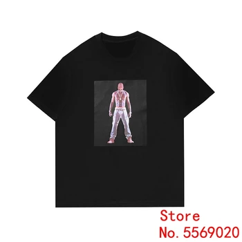 

20ss Sureme New Best Version Tupac Hologra T Shirt Men Women Couples Short Sleeve Tees Bogo 100% Cotton 2PAC T-Shirt Men