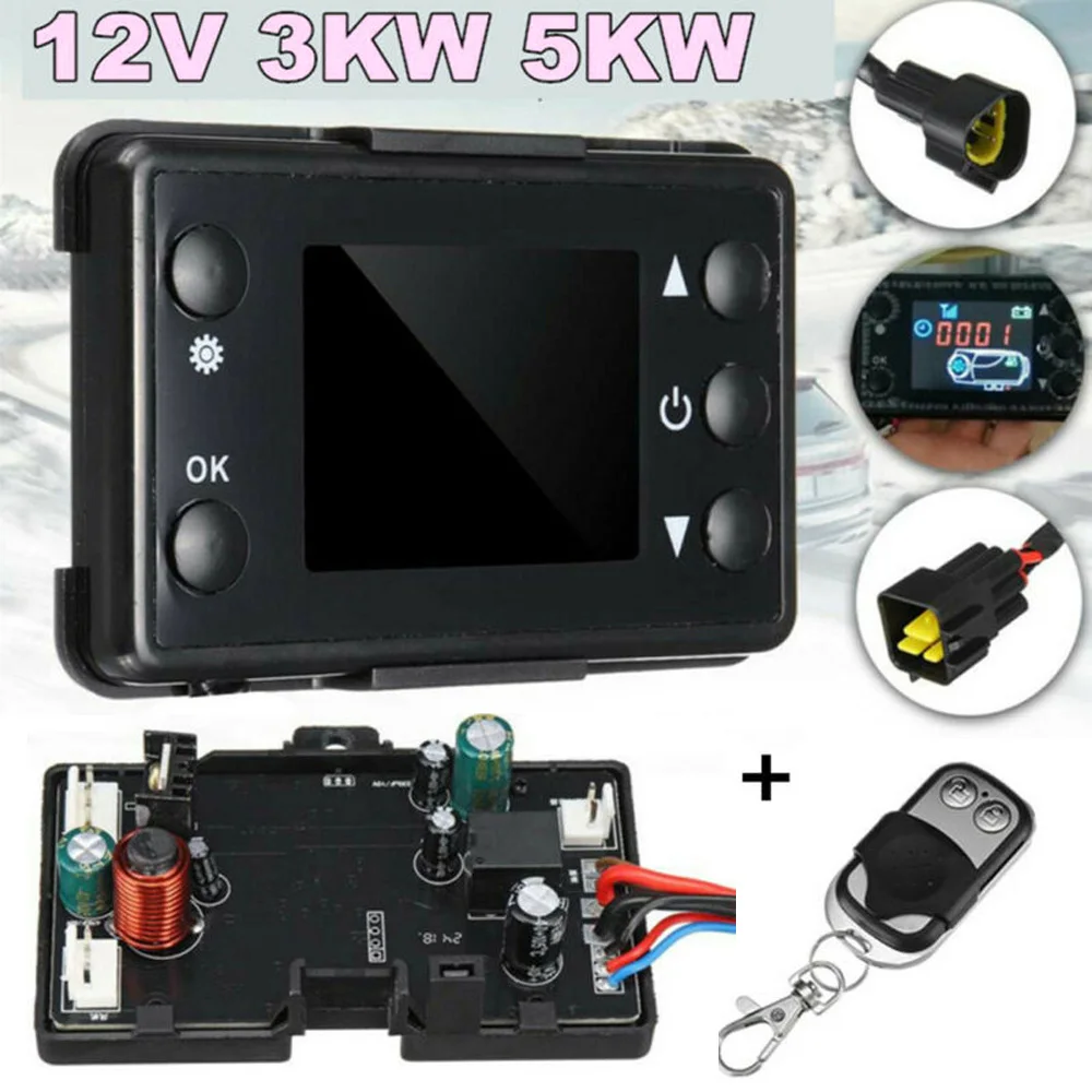 

Universal ABS Plastic Car Motherboard Air Diesel Heater 3KW/5KW 12V /24V Switch&Remote Controller Auto Heater Parts
