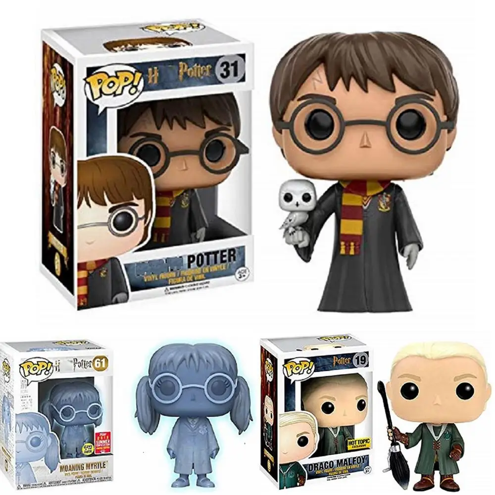 Funko POP Новинка Draco Malfoy Harri Potter Moaning Myrtle Ограниченная серия виниловые куклы фигурка