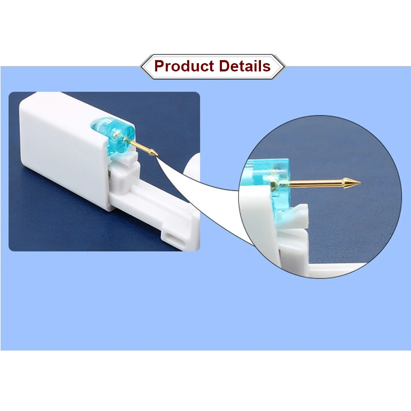 1PC Disposable Safe Sterile Nose Piercing Gun Nose Studs Piercing Unit Women Girls Piercer Tool Body Jewelry 18G
