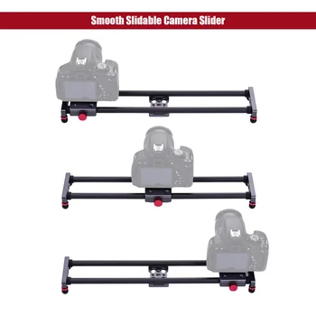 

Photography Camera Slider Carbon Fiber Dolly Video Stabilizer Rail 40cm/15.7inch Compatible with Nikon Canon Sony DSLR Camera