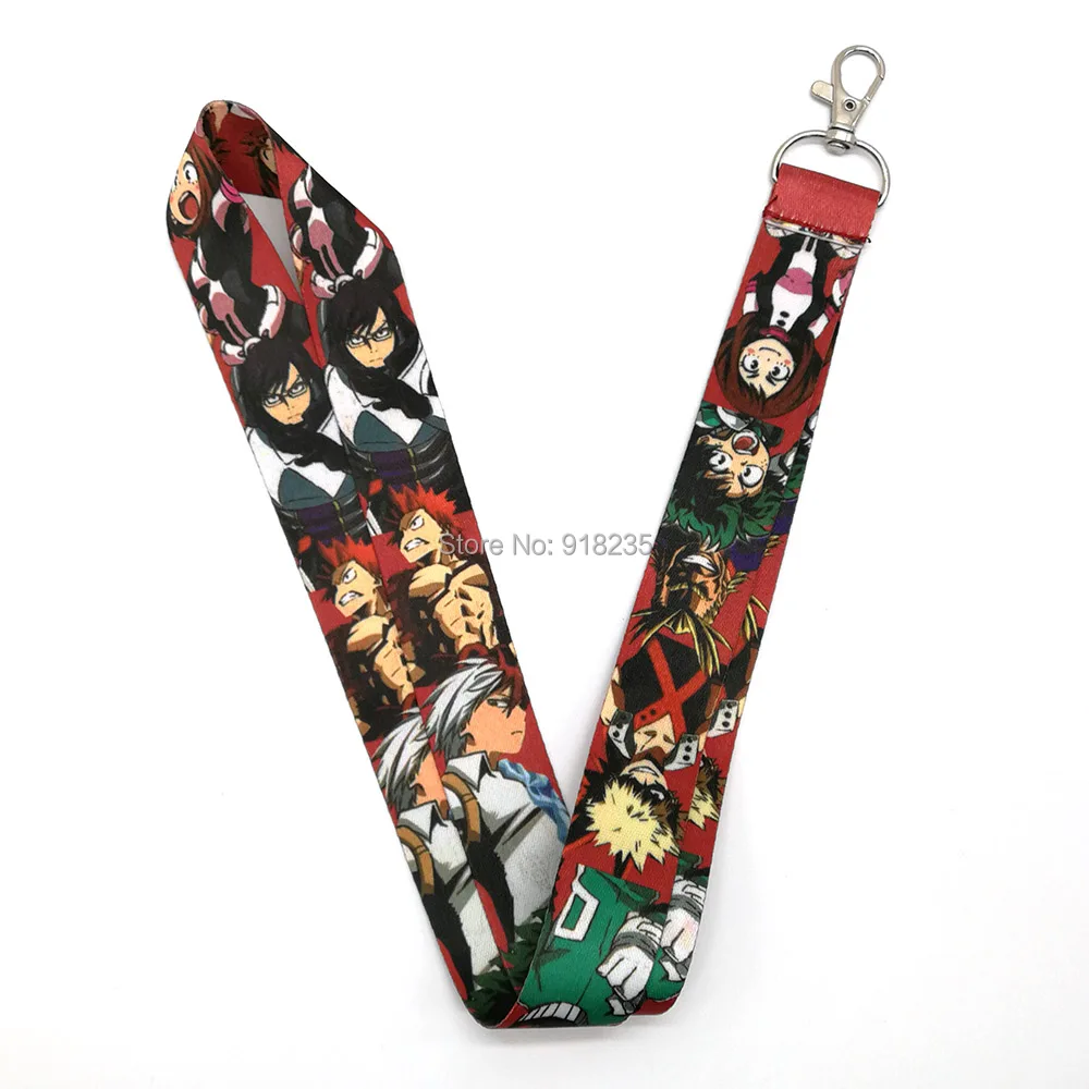 Мой герой Академия Bakugou Katsuki Todoroki Shoto Midoriya Izuku ремешок для ключей карточки ID