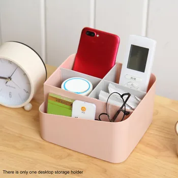 

Desktop Organizer Sundries Storage Holder Stationery Container Bedroom Office Supplies Portable Tidy 5 Compartments Pencil Card