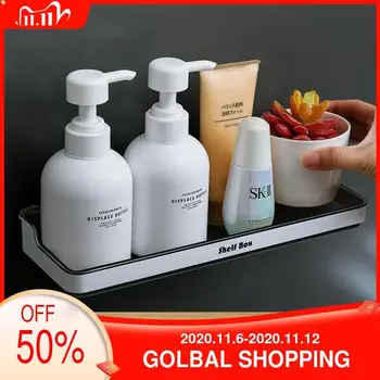 

Bathroom Toilet No Punch Toothbrush Holder Storage Rack Plastic Wall Mount Tissue Box Toilet Paper Box Soap Box