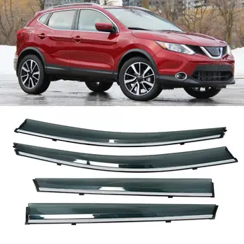 

4Pcs/Set Rain Sun Protection Window Deflector Visor Modified Accessory Fit for Nissan Qashqai 16-19 car covers Awnings Shelters