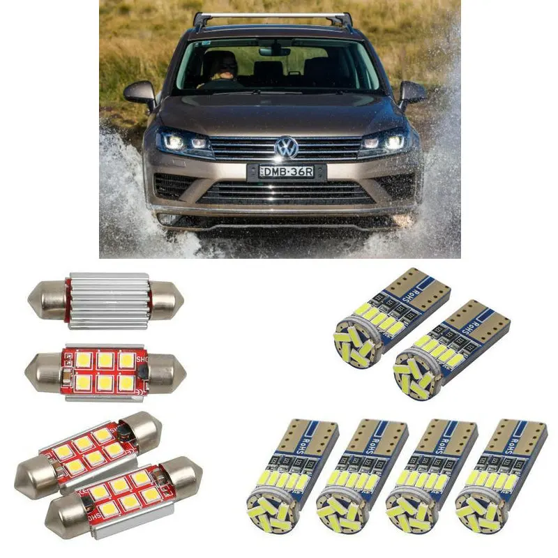 Внутренние светодиодные Автомобильные фары для Volkswagen touareg 7p5 7p6 touran 1t1 1t2