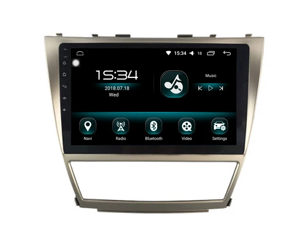 Discount Car Multimedia Player 10.1inch IPS Screen Monitor GPS tape recorder Bluetooth Android 9.0 For Toyota Camry 2010 2011 Auto Audio 3
