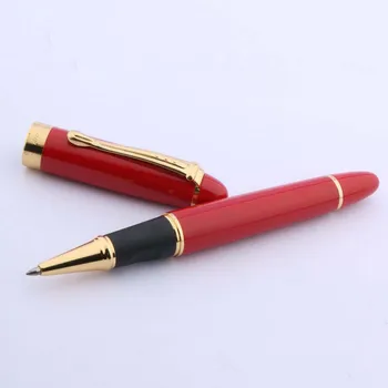

Jinhao 450 red Marble Golden Trim 0.5MM Roller ball Pen