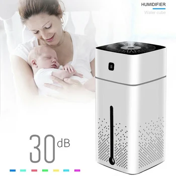 

1000ML Air Humidifier USB Diffuser Essential Oil 7 Color LED Night Light Low Noise S7
