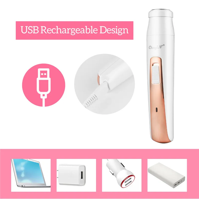 4 em 1 usb recarregável depilador remoção