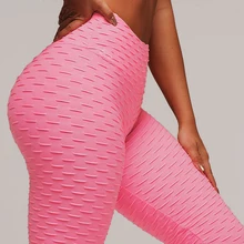 Женские леггинсы, антицеллюлитные, сексуальные, высокая талия, подтягивающие, обтягивающие штаны, обтягивающие, для тренировки, фитнеса