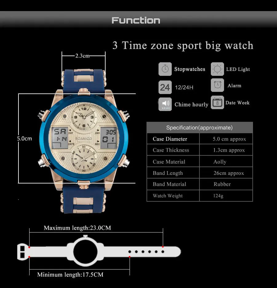 Модные мужские часы цифровые часы водонепроницаемые