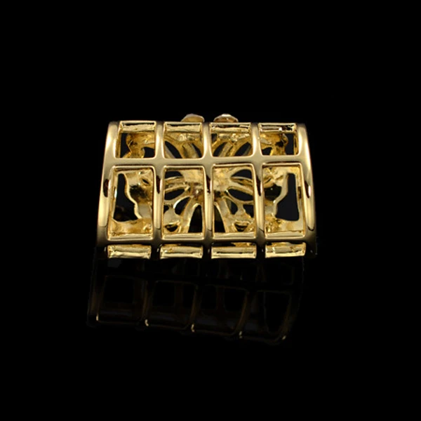 2pcs Vintage Butterfly Scarf Buckle Ring Scarf Clip Slide Tube Scarf Jewelry Gold Tone