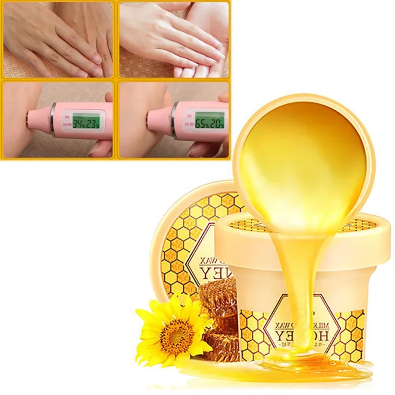

Milk Honey Paraffin Wax Hand Mask 120g Anti Crack Aging Nourishing Care Remove Dead Skin pro Spa Exfoliating Peeling Off