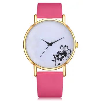 

Fashion Quartz Watch Smooth Watch Strap Round Dial Quiet Movement Luxury Little Flower Casual Business Sports Watch Reloj