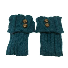 1 пара; короткие зимние сапоги до колена с манжетами и пуговицами; вязаные модные защитные сапоги для взрослых; гетры без ног