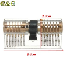 Выбрать Внутренний замок прозрачный замок выбор s инструменты для профессионального слесаря Visable практика обучения ключ медь