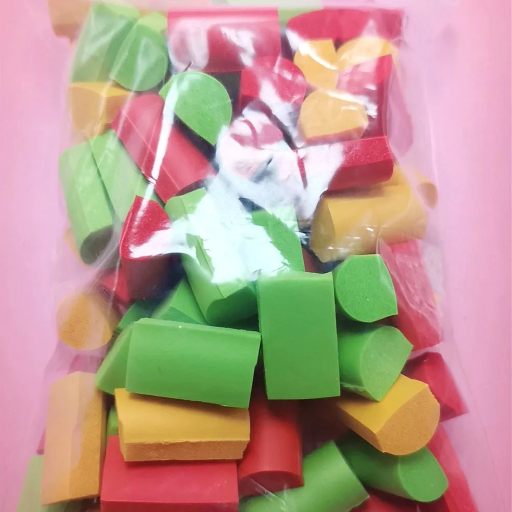 1pack 1 упаковка горячей слизи грязи наполнитель глина украшения Ремесло Губка Прокладка пенопластовые бусины Детские игрушки Подарки ломтики клейкие аксессуары - Цвет: 1pack
