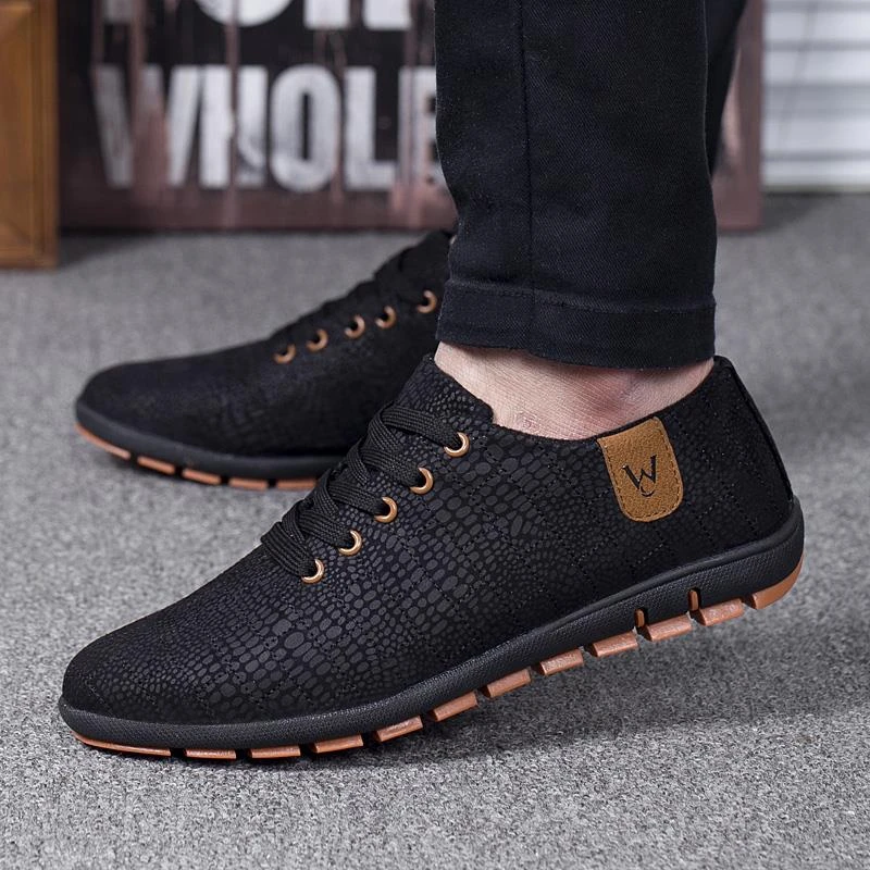 

Spring/Summer Men Shoes Breathable Mens Shoes Casual Fashion Low Lace-up Canvas Shoes Flats Zapatillas Hombre Plus Size 45,46,47