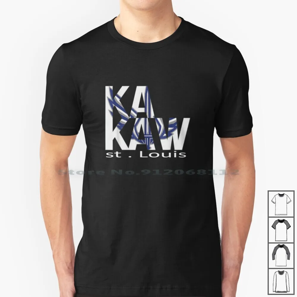 Battlehawks Football Ka-Kaw T Shirt 100% Cotone Battlehawks Football Ka Kaw Battlehawks Ka Kaw Saint Louis