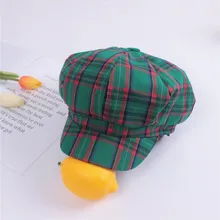 Cai Xu Kun Кепка в стиле знаменитостей, Мужская восьмиугольная кепка в Корейском стиле, Ретро Художественный берет