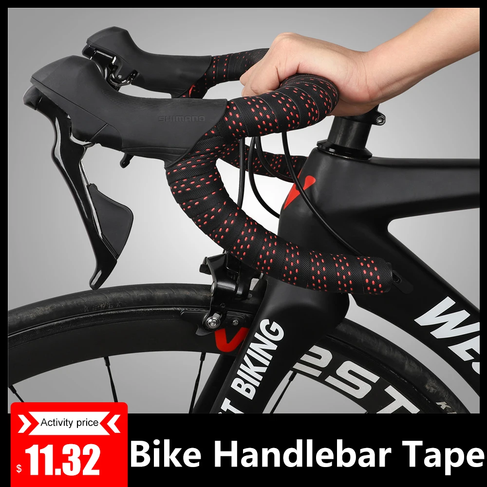 2 шт. легкая клейкая полиуретановая дорожная лента для руля велосипеда