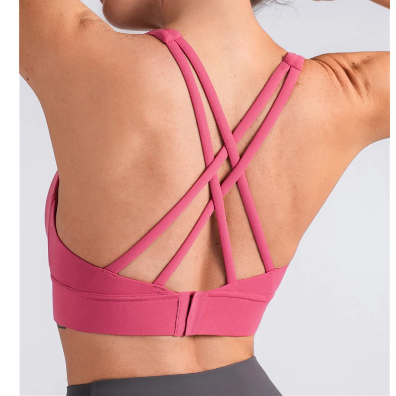 1023 Cotton Sports bra Nylon + spandex Plus size Fitness training yoga gym  Tops Sportswear Women Wholesale