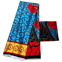 Шелковый шифон ткань Африканский Воск цифровая печать шелковой ткани Новое поступление африканская кружевная ткань 4+ 2 м