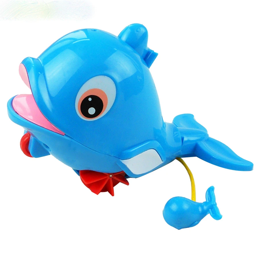 Игрушка для ванны дельфины игрушки-Амфибии пластик в воде и земле WJ085
