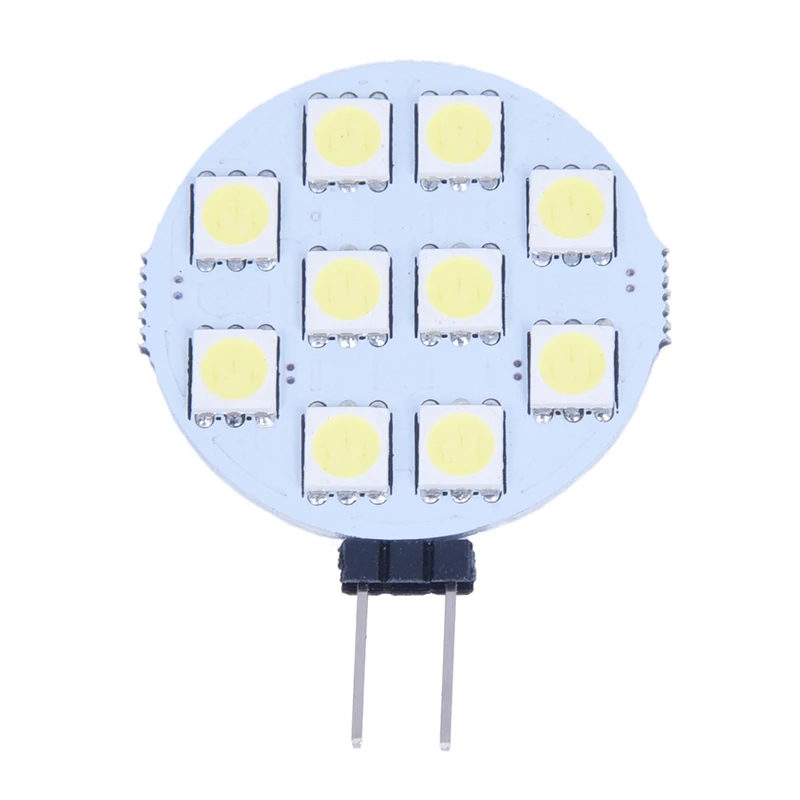 5 x G4 чистый белый 10 5050 SMD светодиодный морской катер Точечный светильник лампа AC/DC