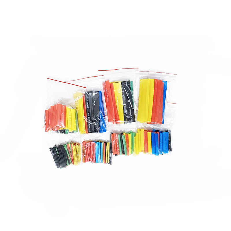 Car Electrical Cable Tube Heat Shrink Tubing Kit 8 Sizes Assorted Tube Wrap Sleeve Set Combo Mixed Color DIY