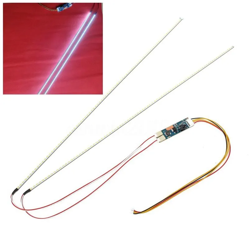 

HHO-White LED Universal Backlight Kit Adjustable LED Light LED Display LED Light with Support 15inch-24inch Wide 533MM