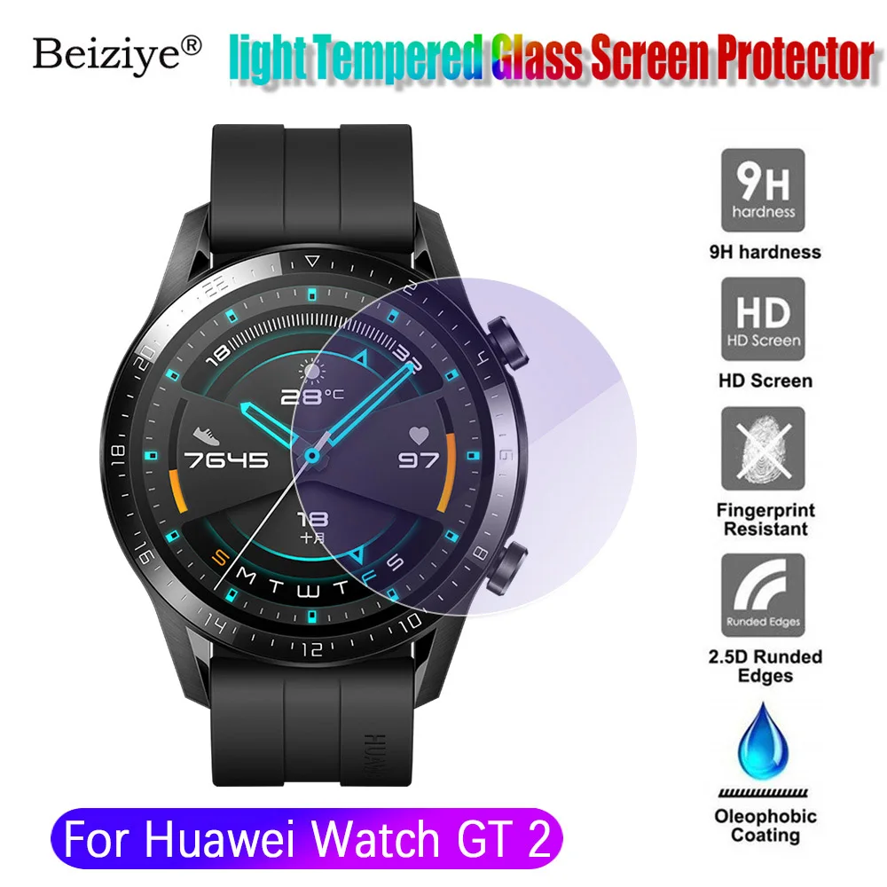 

Tempered Glass Screen Protector Cover Film For Huawei Watch GT2 42mm 46mm Smart watch Easy Install Protective accessories GT2