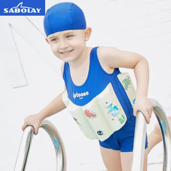 

Newly Floatation Swimsuits Buoyancy Bathing Suit Cute for Children Baby Girls Swimming