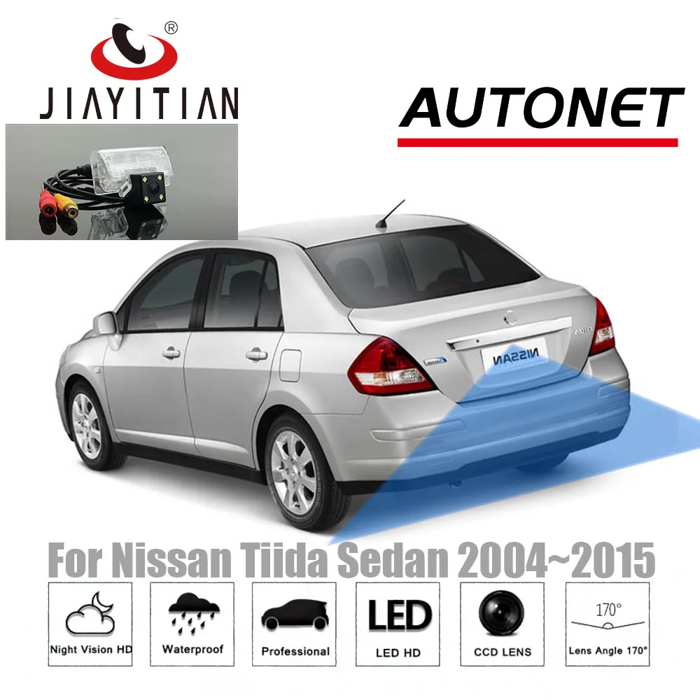 Задняя камера JIAYITIAN для Nissan Tiida Versa Latio Trazo C11 Sedan 2004 ~ 2015 CCD/ночное видение/камера