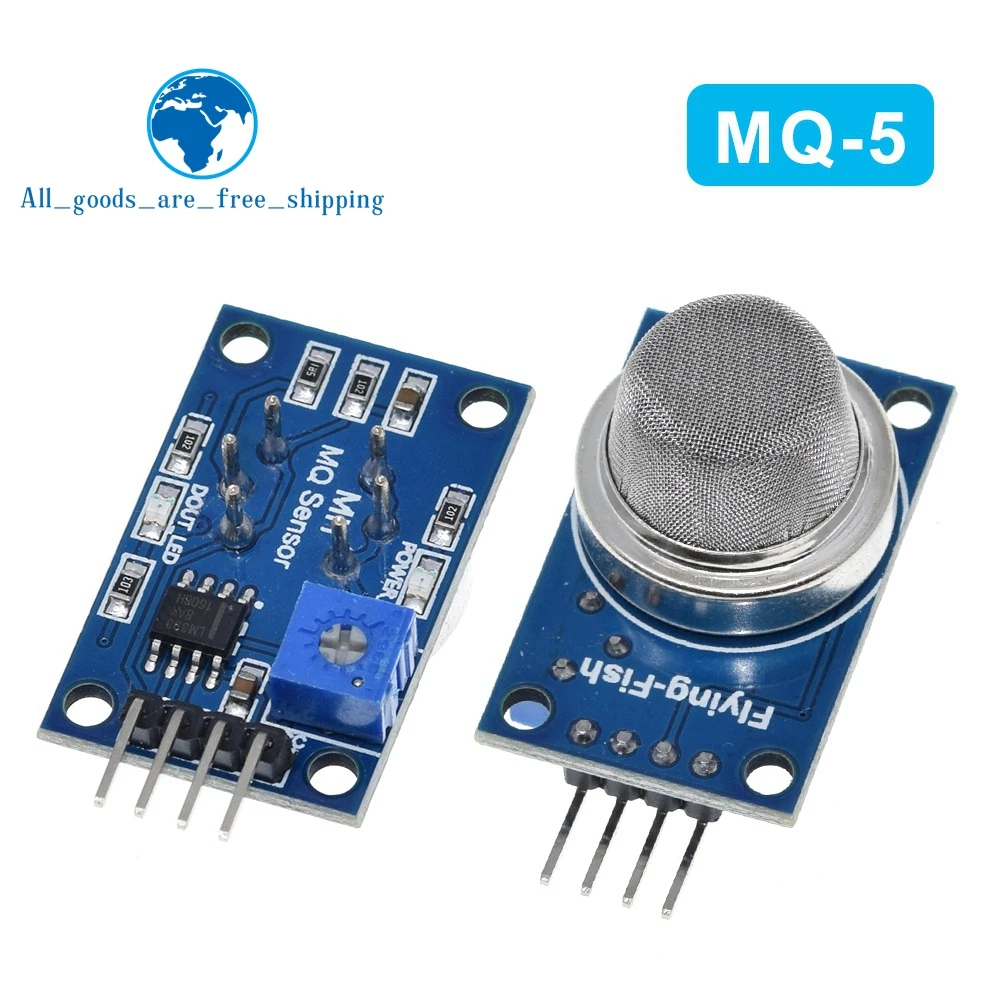TZT 1/3PCS MQ-2 MQ-3 MQ-4 MQ-5 MQ-6 MQ-7 MQ-8 MQ-9 MQ-135 Erkennung Rauch Methan Flüssiggas Sensoren Modul für Arduino – Detail 20