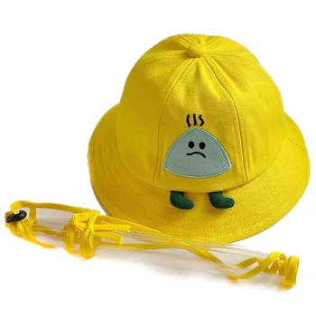 

Children Anti Fog Dust Cap 2 In 1 Hat for Kid Anti Spittle Anti Dust Cover Full Face Eye Protect Hat Mask
