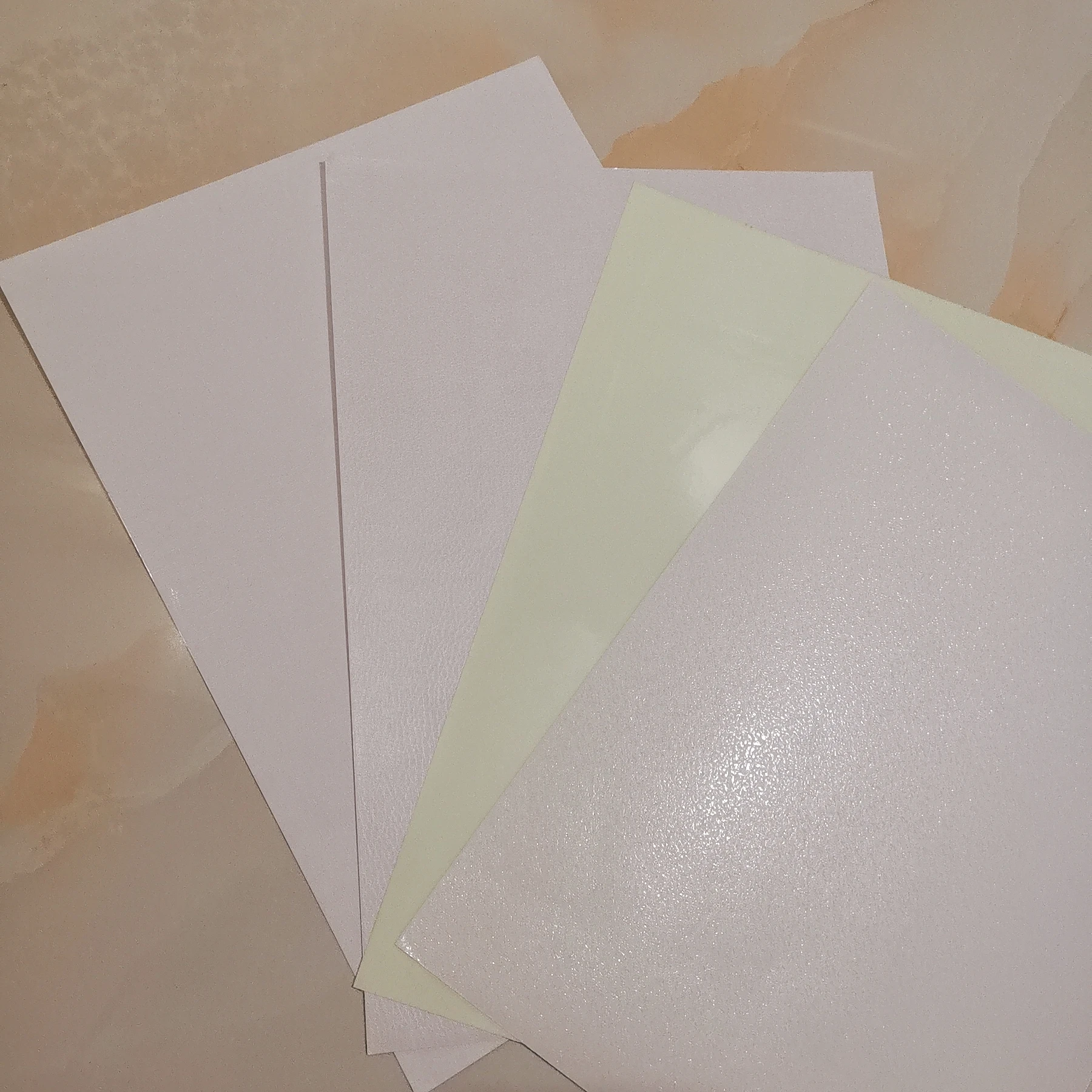새로운 천으로 다이아몬드 스타일 라미네이터 기계 사진 용지 DIY 카드 297x210mm 50 시트/가방에 대한 콜드 라미네이팅 필름