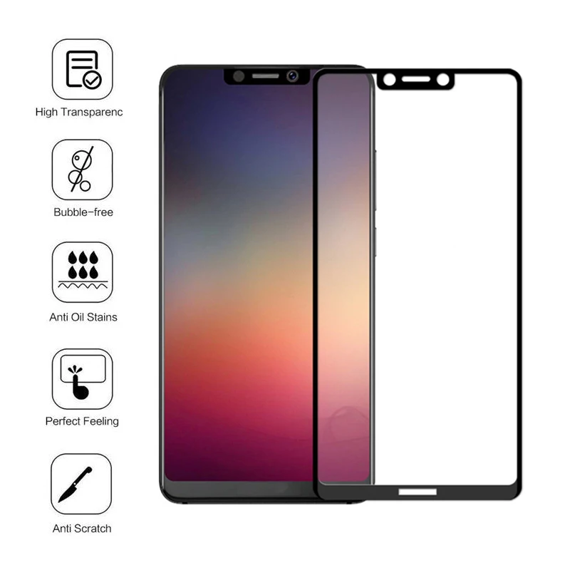 

9D Tempered Glass for Sharp Aquos S2 Glass Screen Protector for Sharp Aquos S3 Glass Protective Film Full Cover Anti Scratch