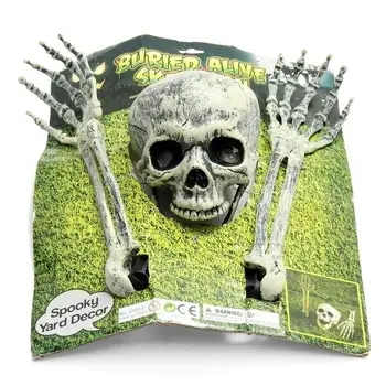 

Plastic Buried Alive Halloween Decoration Skeleton Lifelike Terror Supplies Home Skulls Horror Prop Lawn Yard Carnival Hanging