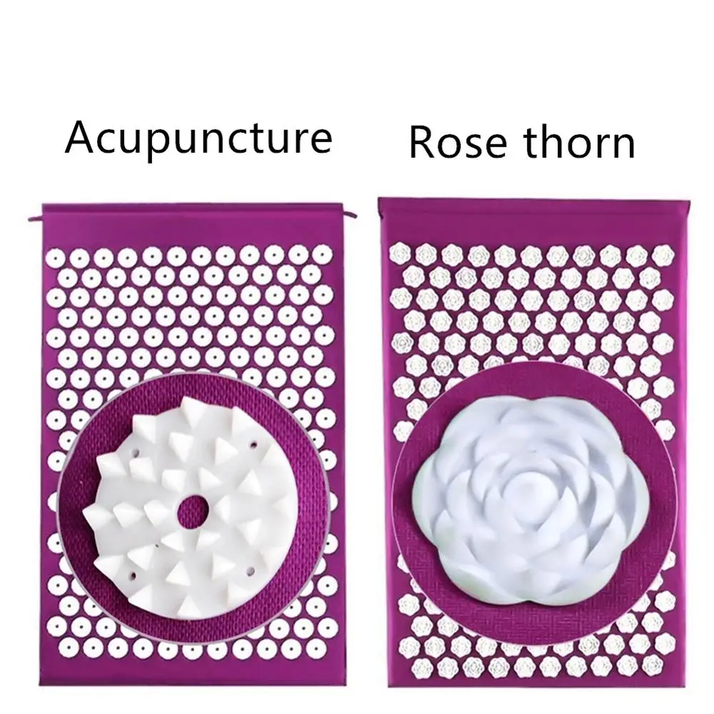Acupressure Mat, Spike Pad, Rose Thorn Massage Yoga Mat, Relieve Back Body Pain Stress, Foot Massage, Non-slip and Durable