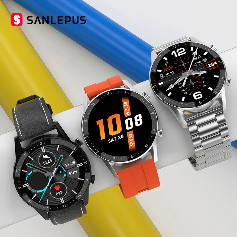 2021 SANLEPUS Smart Watch Bluetooth Call Smartwatch For Men Women IP68 Waterproof Sport Fitness Bracelet Band Android Apple | Электроника