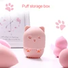 1Pcs Cat Shape Silicone Makeup Sponge Cleaner Cute Sponge Holder Case Portable Cosmetic Puff Capsule Carrying Case Make Up Tools ► Photo 2/6