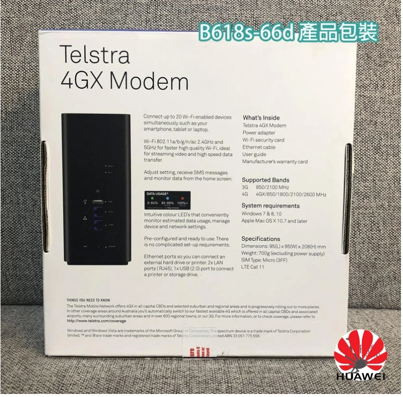 Разблокированный huawei B618 B618S-66D Cat11 600 Мбит/с 4G LTE модем CPE 4G LTE маршрутизатор