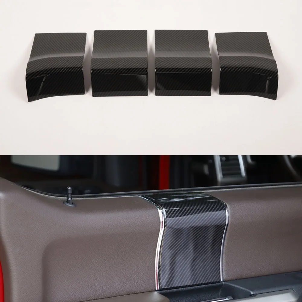 

New ABS Car Styling For Ford F150 2015 Up Inner Door Handle Upper Decoration Cover Bezel Trim Accessories 4pcs/set
