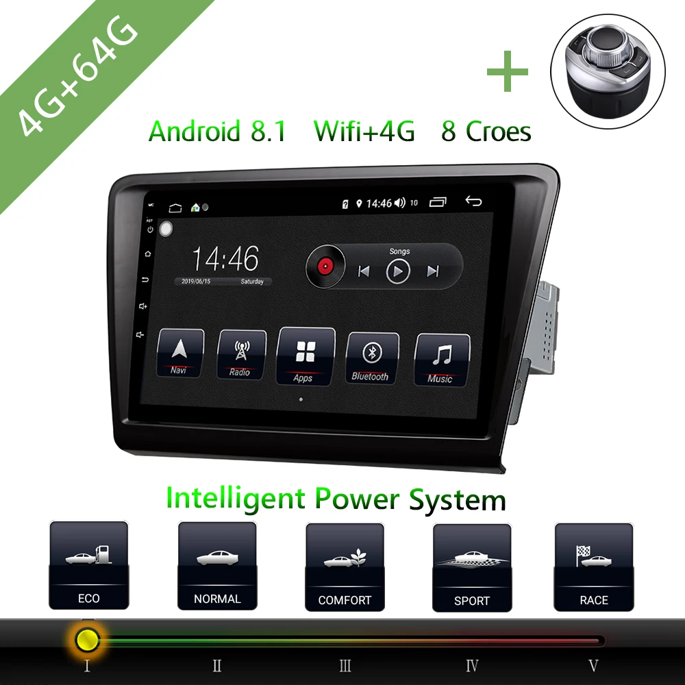 Автомобильный мультимедийный плеер 1 Din Android 8 автомобильный DVD для VW/Volkswagen Skoda rapid