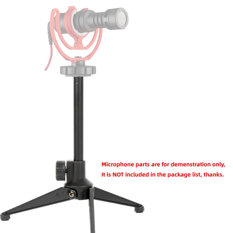 Desk Tripod Metal Microphone Stand For Rode VideoMicro Video Micro Desktop Bracket Mic Tabletop Boom Mount Table Mike Holder