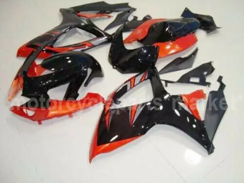 Для SUZUKI GSXR600/750 2006 2007 GSXR600 GSXR750 ABS форма для литья под давлением для кузовных работ обтекатель мотоцикла оранжевый w/черный